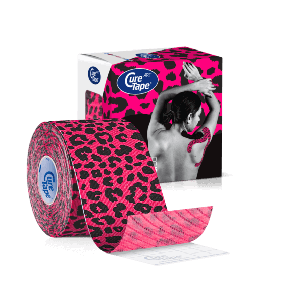 kinesiology tape leopard curetape art