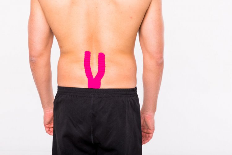 Lower back pain Kinesiology tape THYSOL Australia